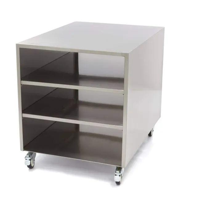 Maxima tavolo carrello inox porta macchine 4 ruote