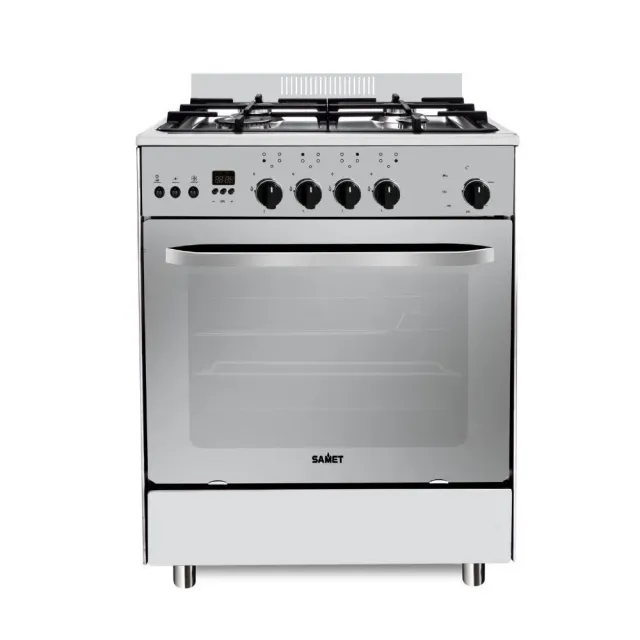 Samet Stromboli cucina gas 4 fuochi 60x60 cm inox