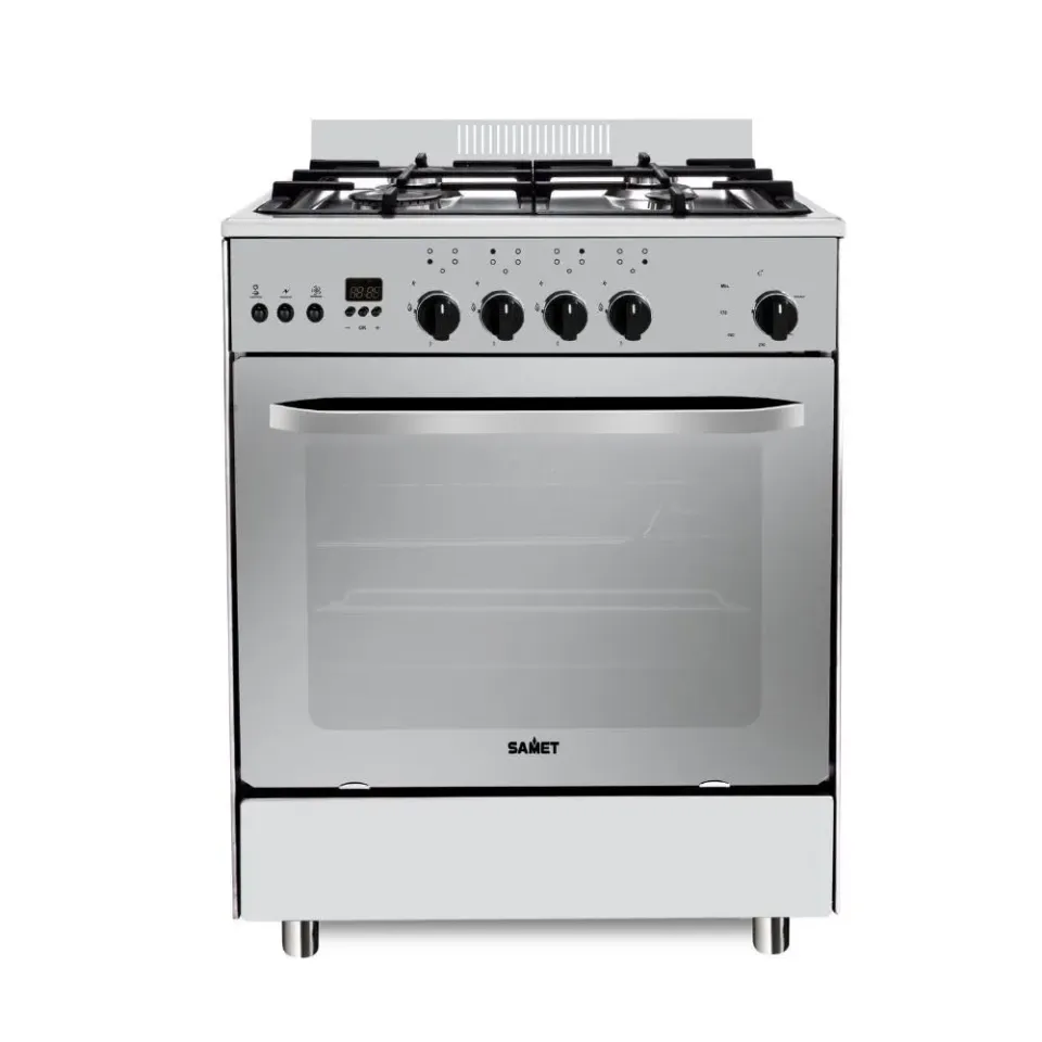 Samet Stromboli cucina gas 4 fuochi 60x60 cm inox