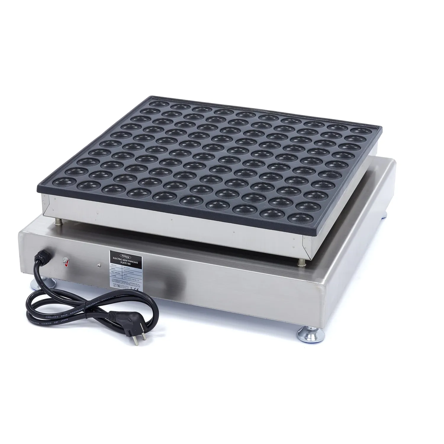 Maxima Poffertjes 100 Pezzi piastra elettrica 4 cm antiaderente