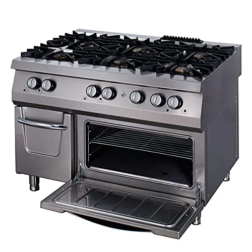 Maxima Premium Cucina a Gas 6 Fuochi con Forno 90 cm