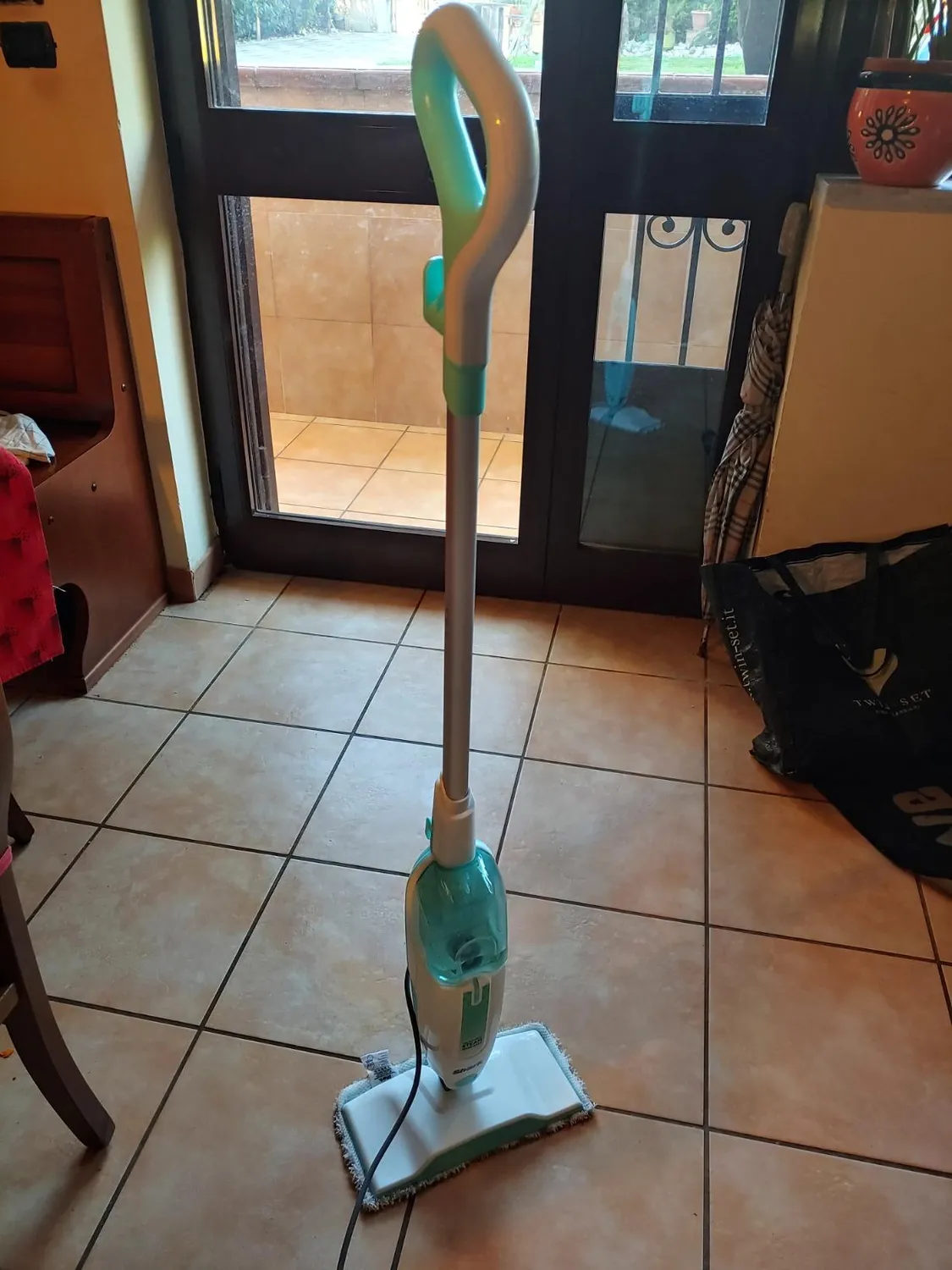 Shark Steam Mop S1000EU scopa a vapore bianca verde