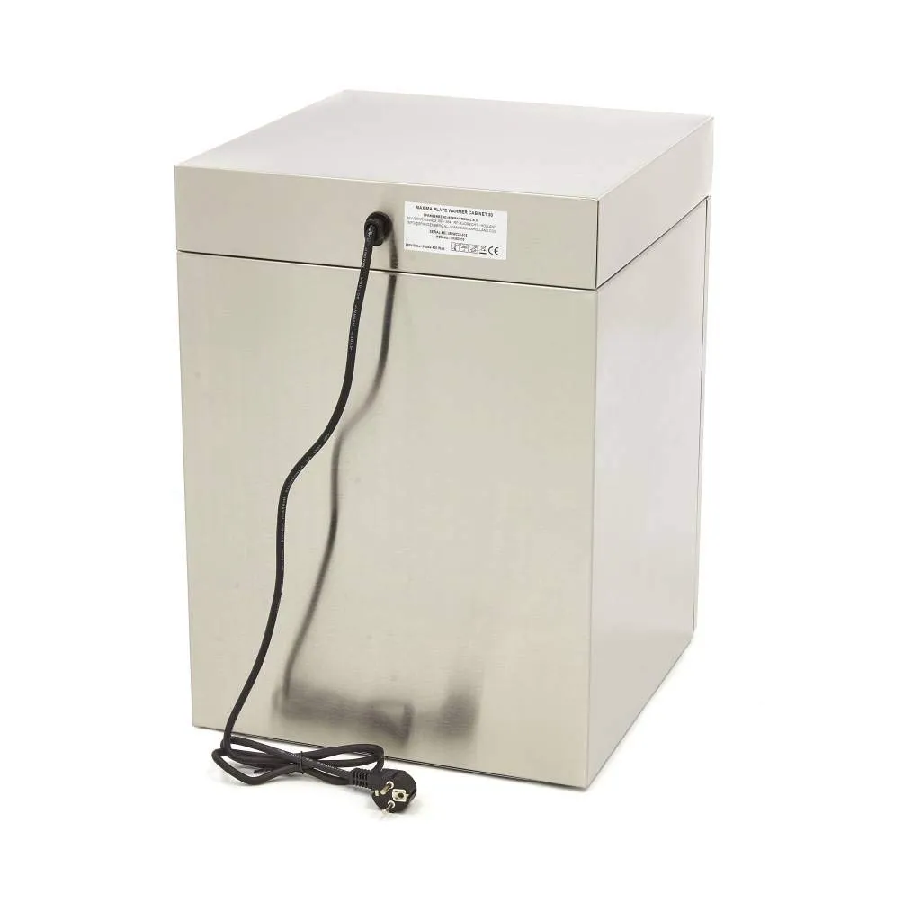 Maxima scaldapiatti 30 piatti Ø 32 cm armadio inox 2 ante