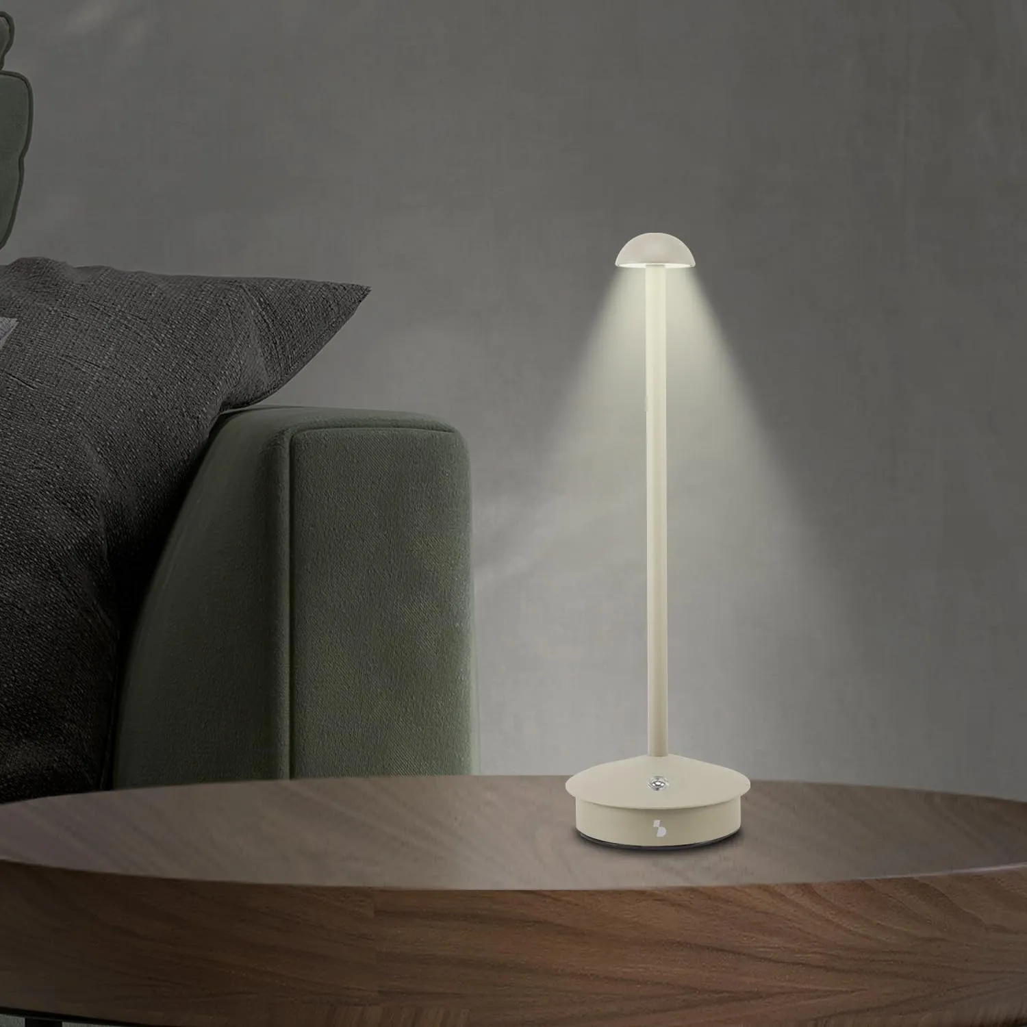 Beper P207ILI152 Lampada da Tavolo Tortora Ricaricabile Touch