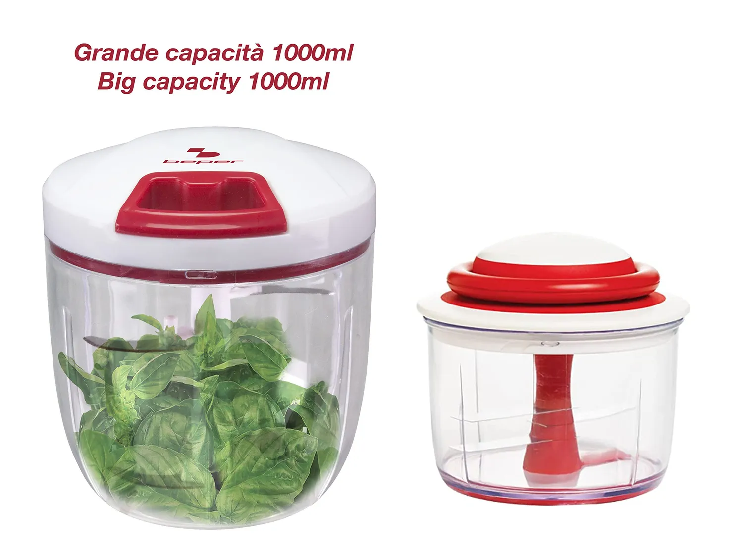 Beper C107UTT002 Tritatutto manuale a corda 1000 ml