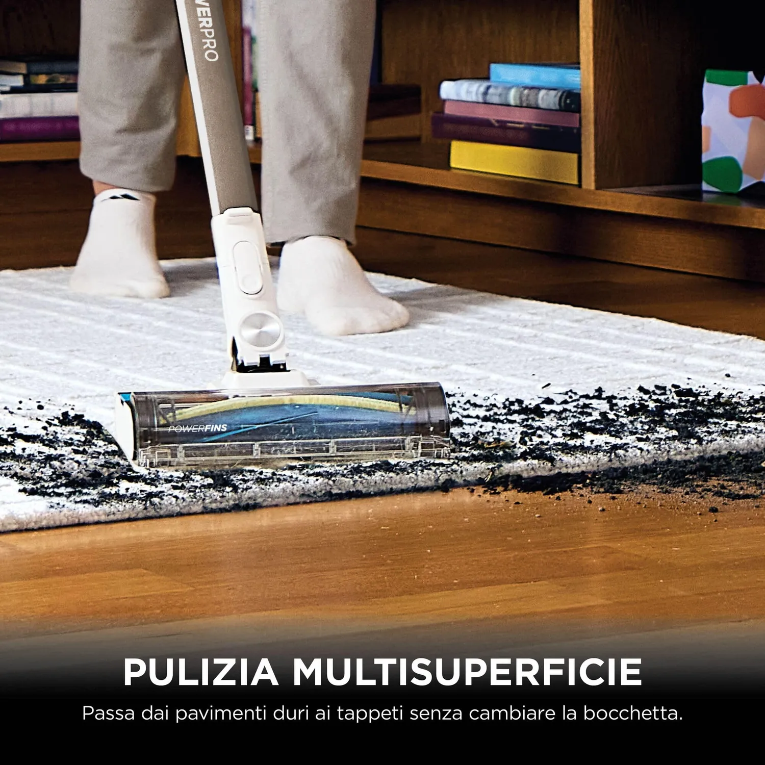 Shark PowerPro IZ382EUT aspirapolvere senza filo ottone chiaro