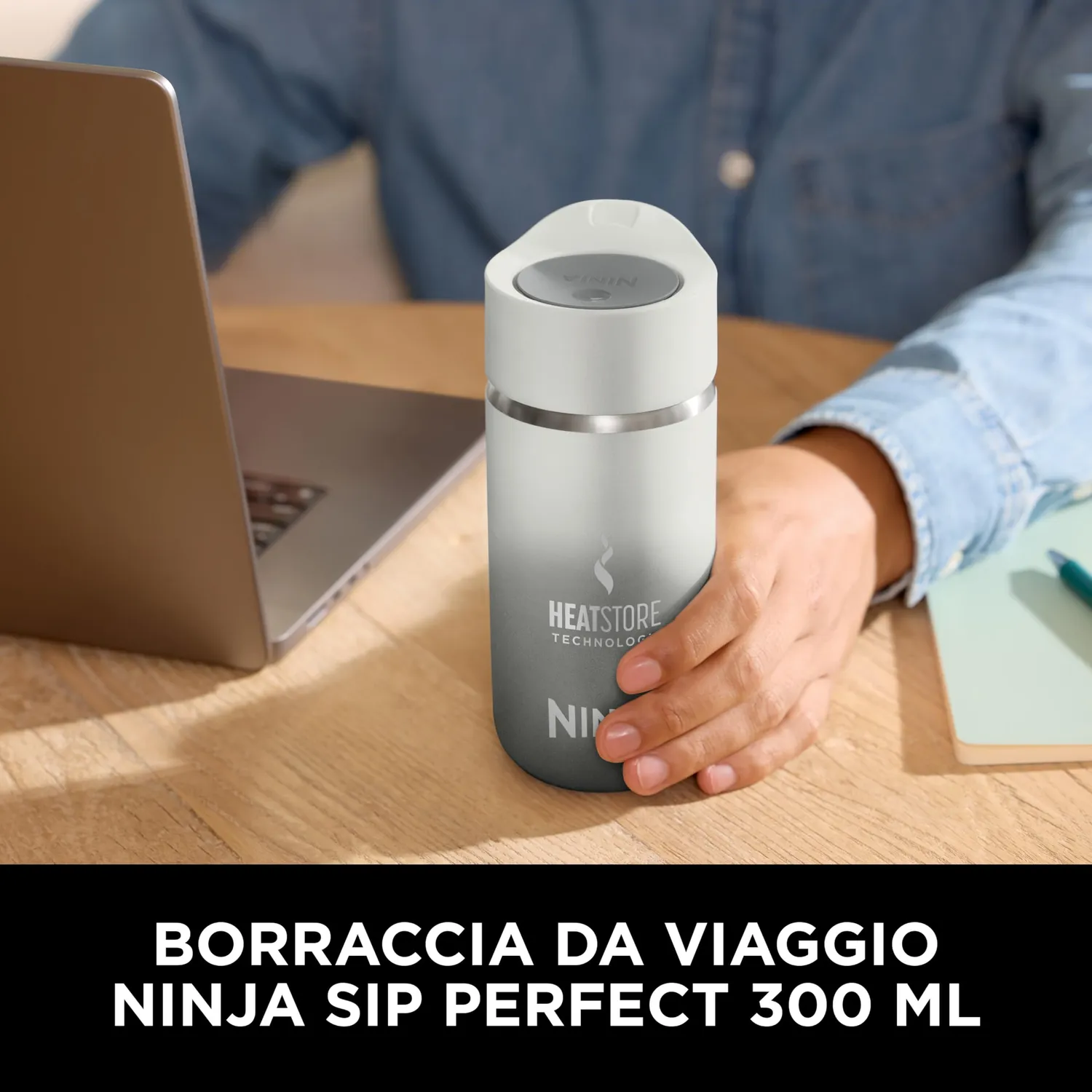 Ninja Sip Perfect DW1203EUUKWH borraccia termica 300 ml bianca