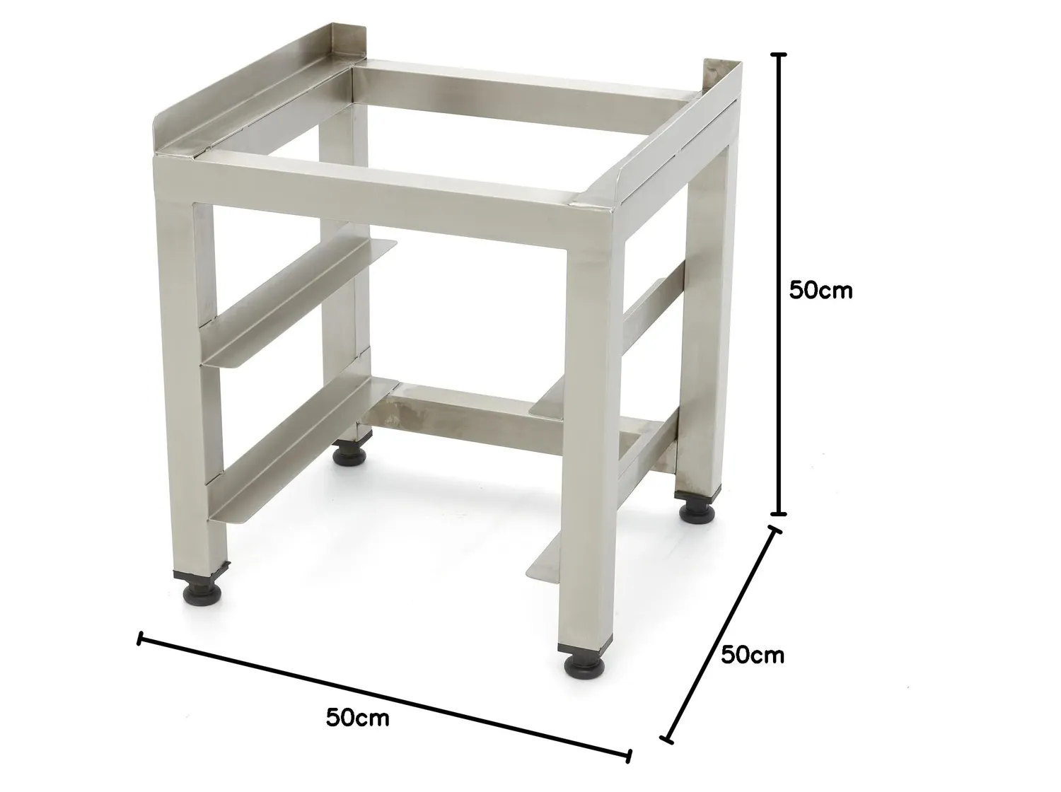 Pizza Maxima Supporto Lavabicchieri 35x35 cm Acciaio Inox
