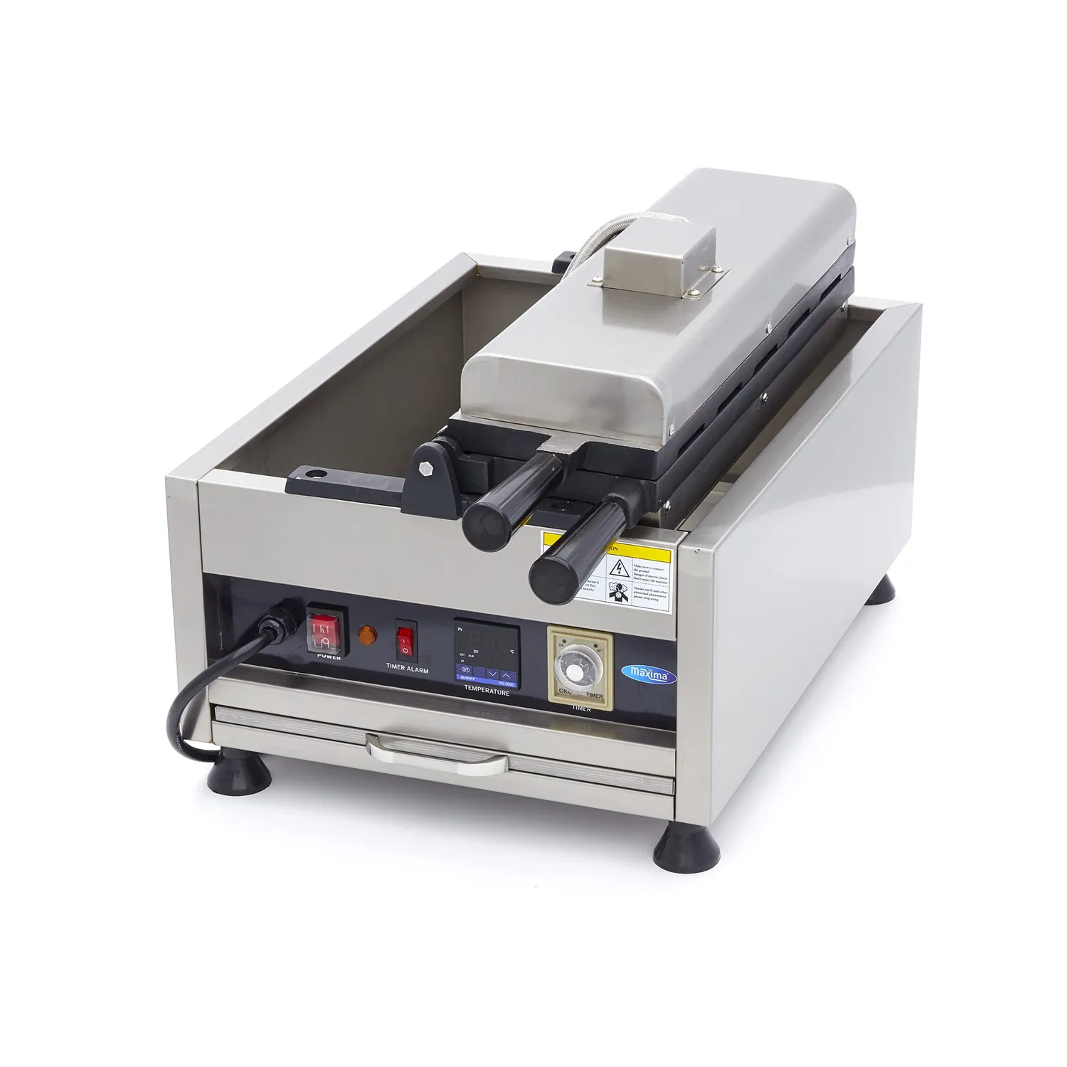 Maxima Taiyaki Pesce 5 Pezzi Piastra Waffle Digitale Girevole