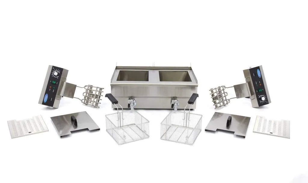 Maxima Gastro friggitrice doppia 2x16L con rubinetto