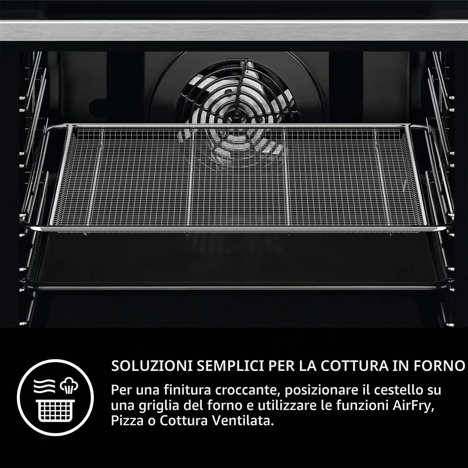 AEG A9OOAFWM Teglia AirFry Forata per Forno XXL