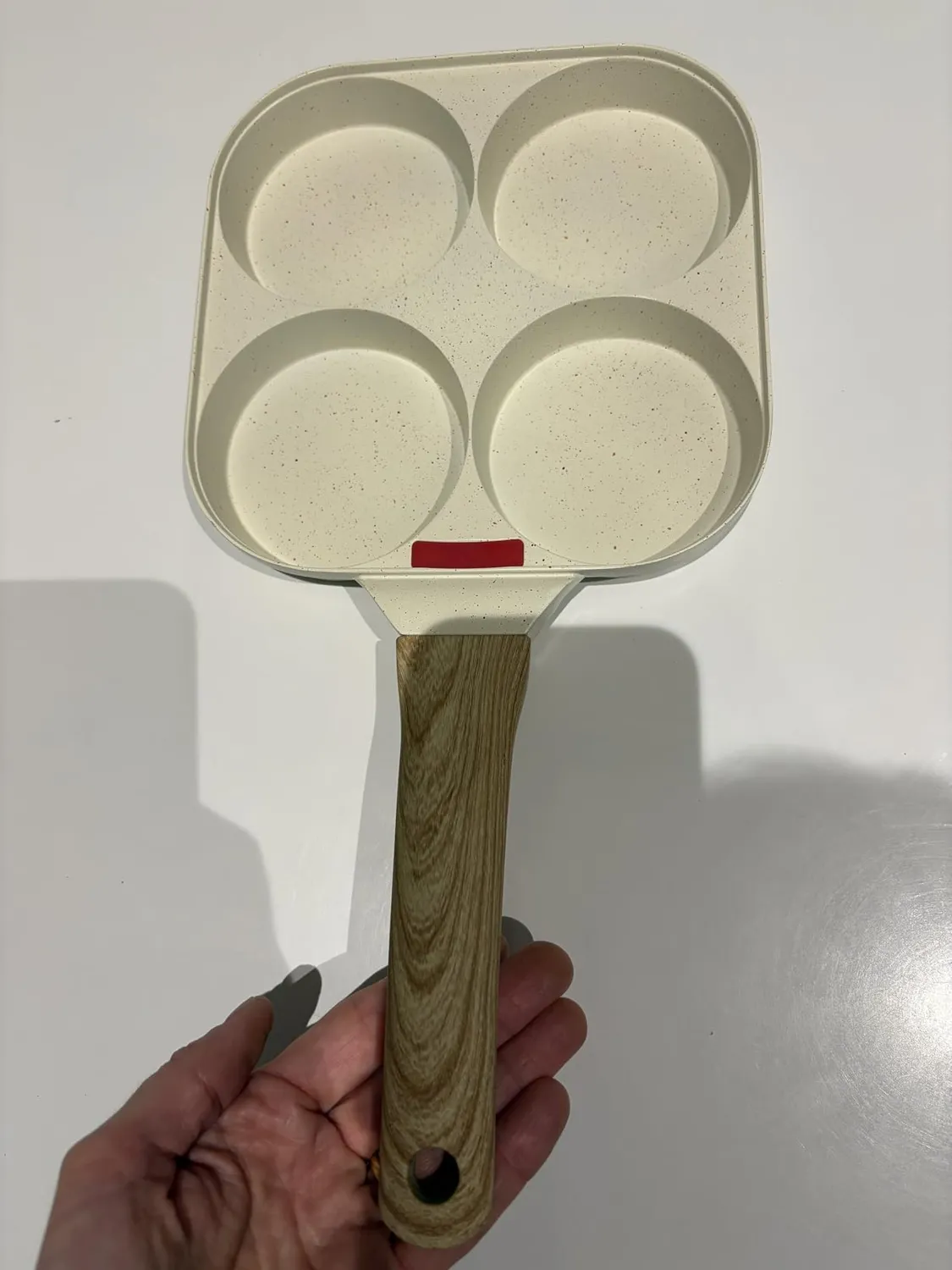 YASHE padella pancake 4 scomparti antiaderente