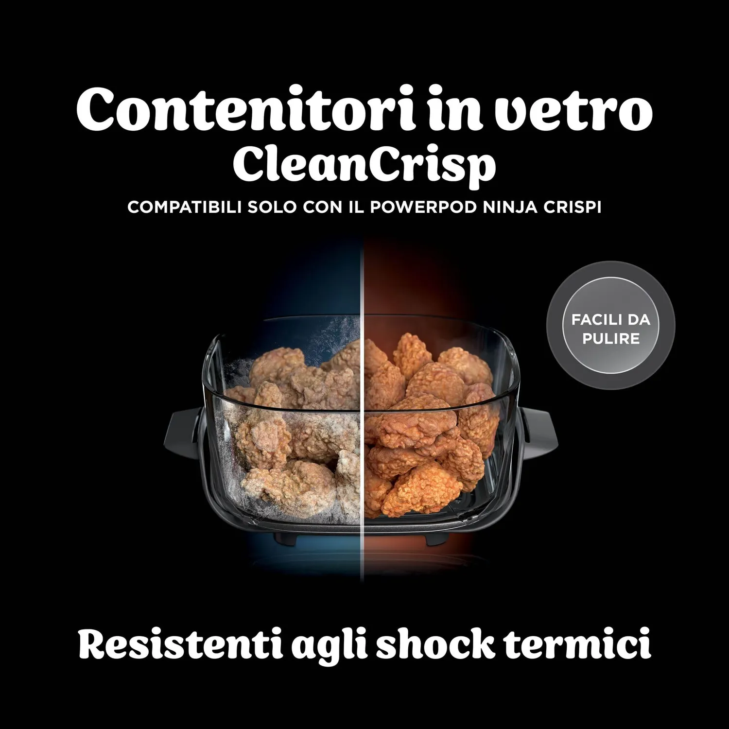 Ninja CRISPi Friggitrice Aria Portatile 3,8L Bianca 1,4L