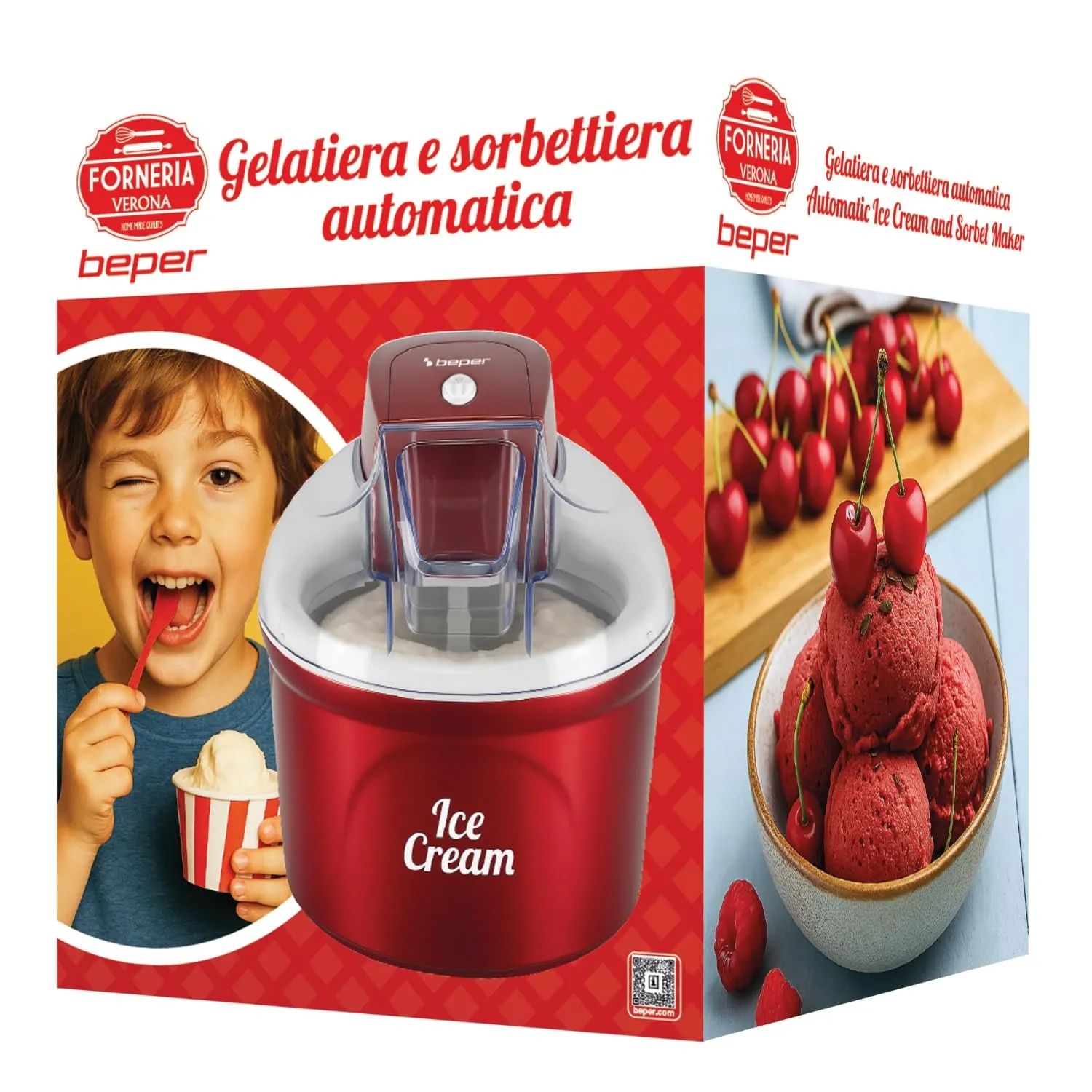 Beper P102GEL002 gelatiera refrigerante 1,8 L cremosa