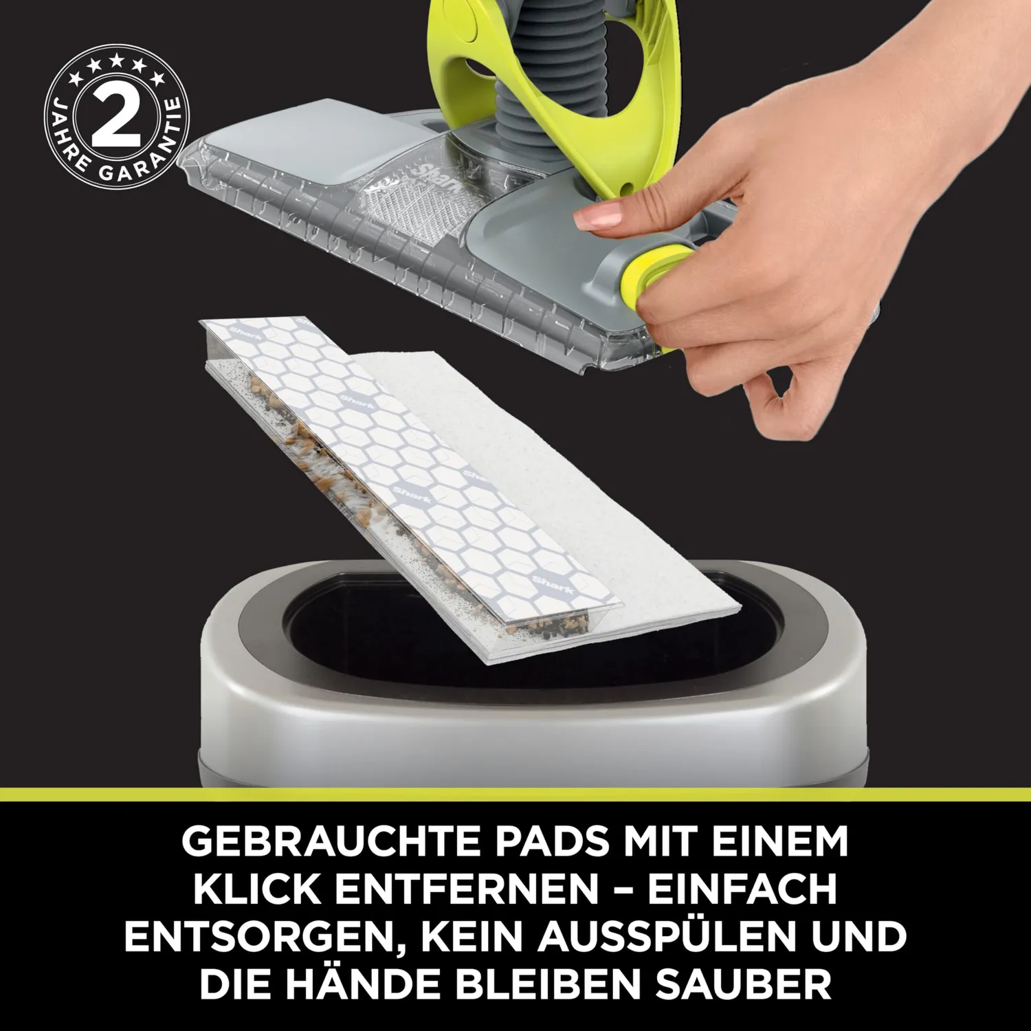 Shark VacMop 2 in 1 Lavapavimenti Senza Filo Leggero