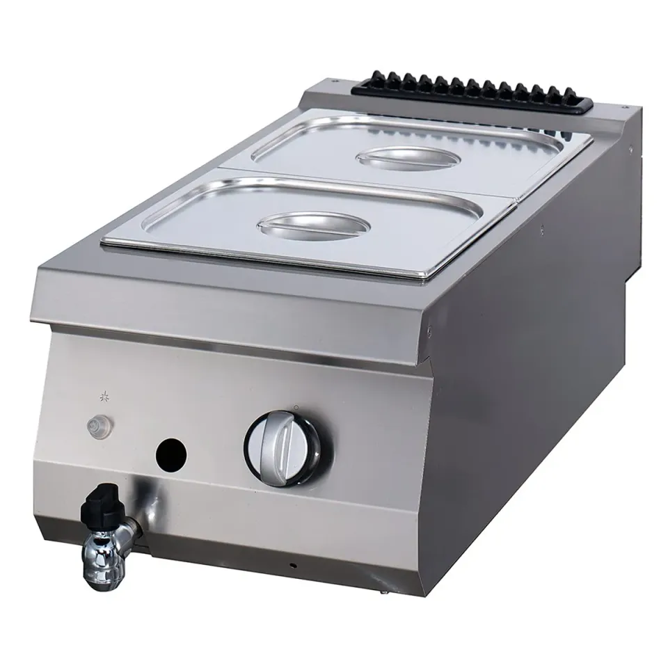Pizza Maxima Premium bagnomaria a gas singolo GN acciaio inox