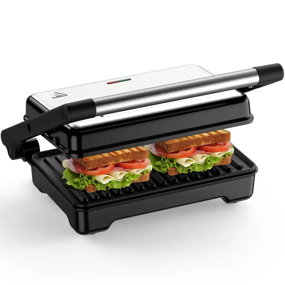 Yashe tostapane griglia panini 1500W piastre XXL 2 fette