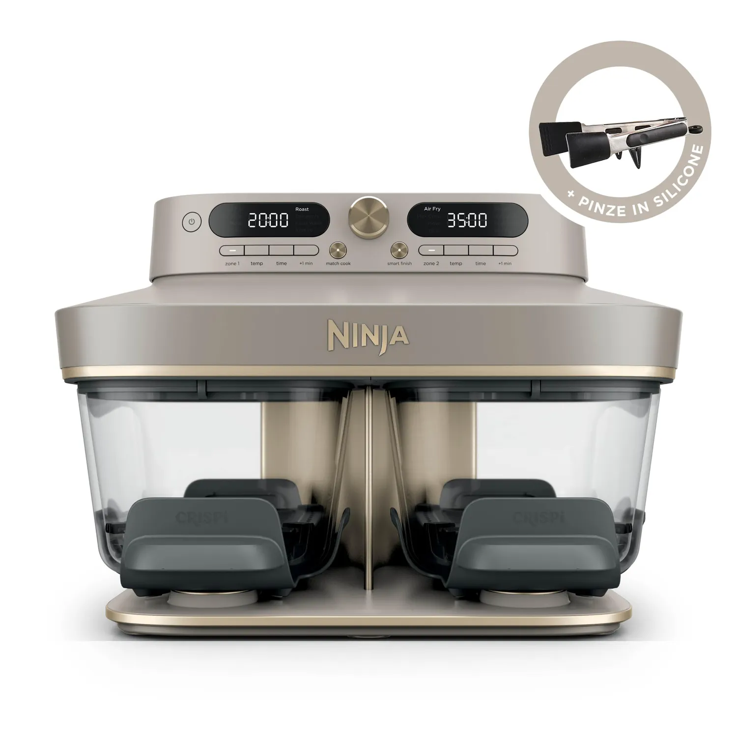 Ninja CRISPi DD103EUSD1 friggitrice vetro oro 7,6L