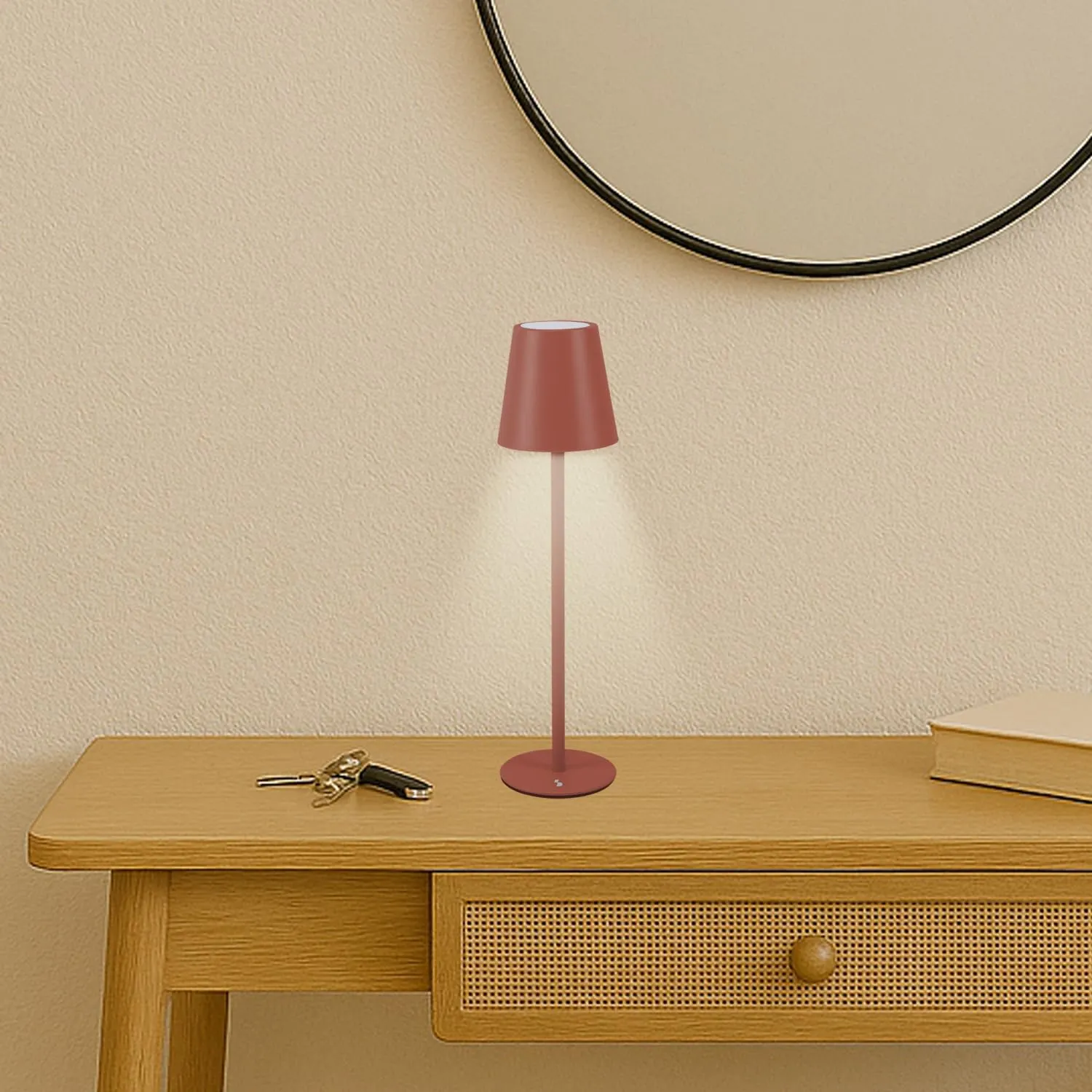 Beper P207ILI204 lampada da tavolo terracotta dimmerabile