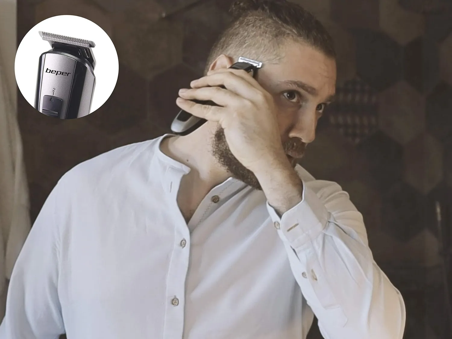 Beper Tagliacapelli Ricaricabile 10 in 1 Lame Acciaio