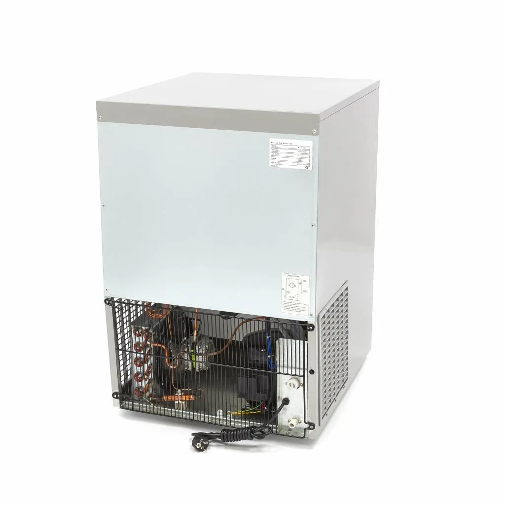 Maxima macchina ghiaccio 28 kg cubetti raffreddata ad aria