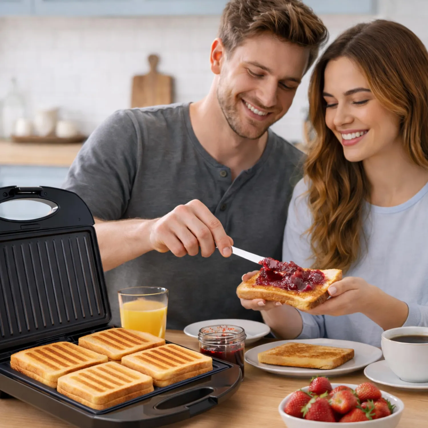 Beper Family Grill P101TOS040 tostiera 4 fette 1400W
