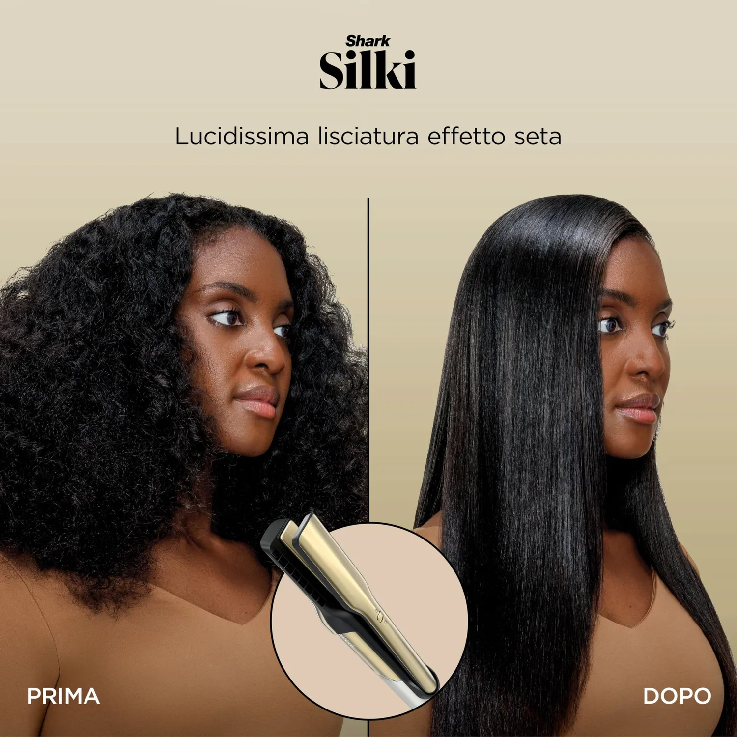 Shark Glam FlexStyle HD6041SEU Styler Oro 4 in 1 Ceramica