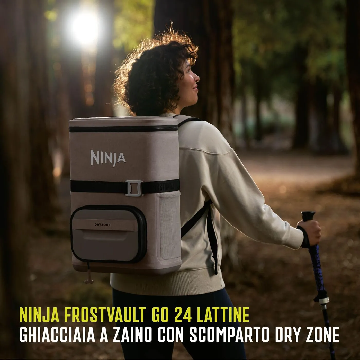 Ninja FrostVault Go FF124EUUKCS zaino frigo 17L beige 24 lattine