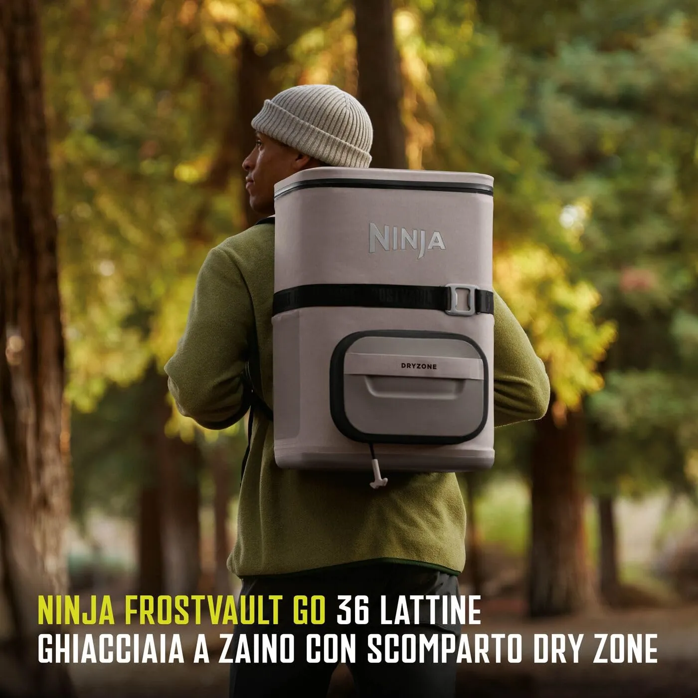 Ninja FrostVault Go FF136EUUKCS zaino frigo 23L beige 36 lattine