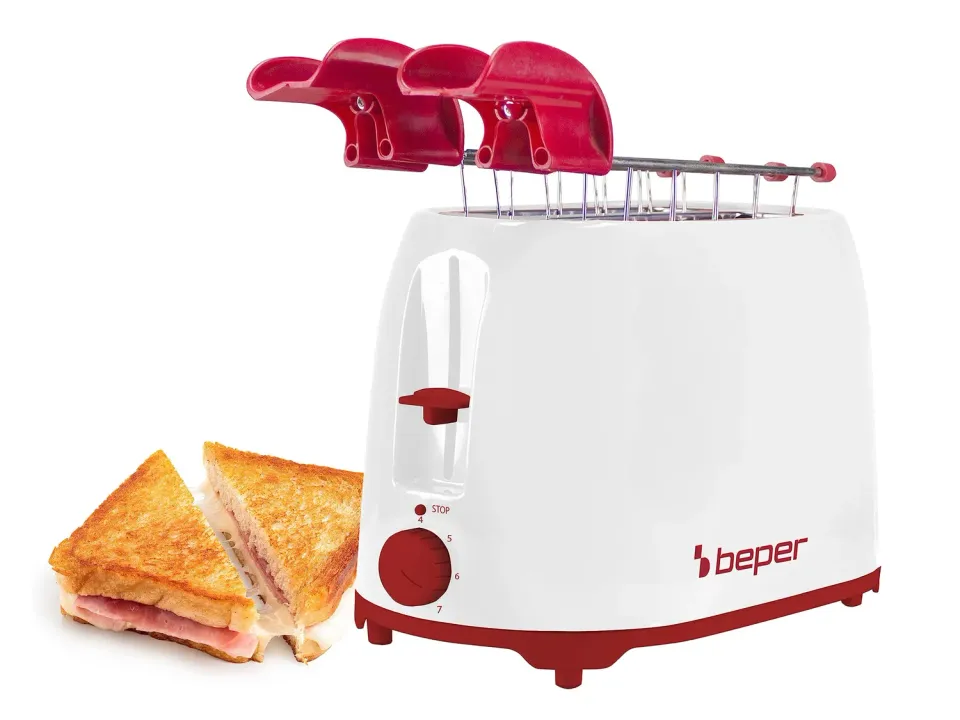 Beper P101TOS100 Tostapane Inox 2 Fessure 7 Livelli