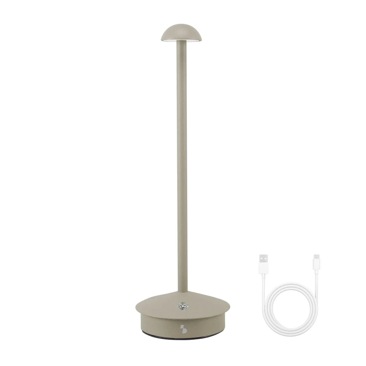 Beper P207ILI152 Lampada da Tavolo Tortora Ricaricabile Touch
