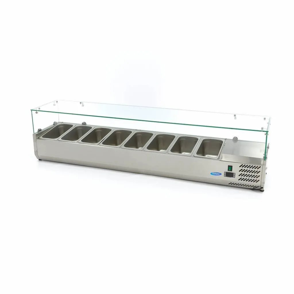 Pizza Maxima Vetrina refrigerata 180 cm 8x1/3 GN 200W