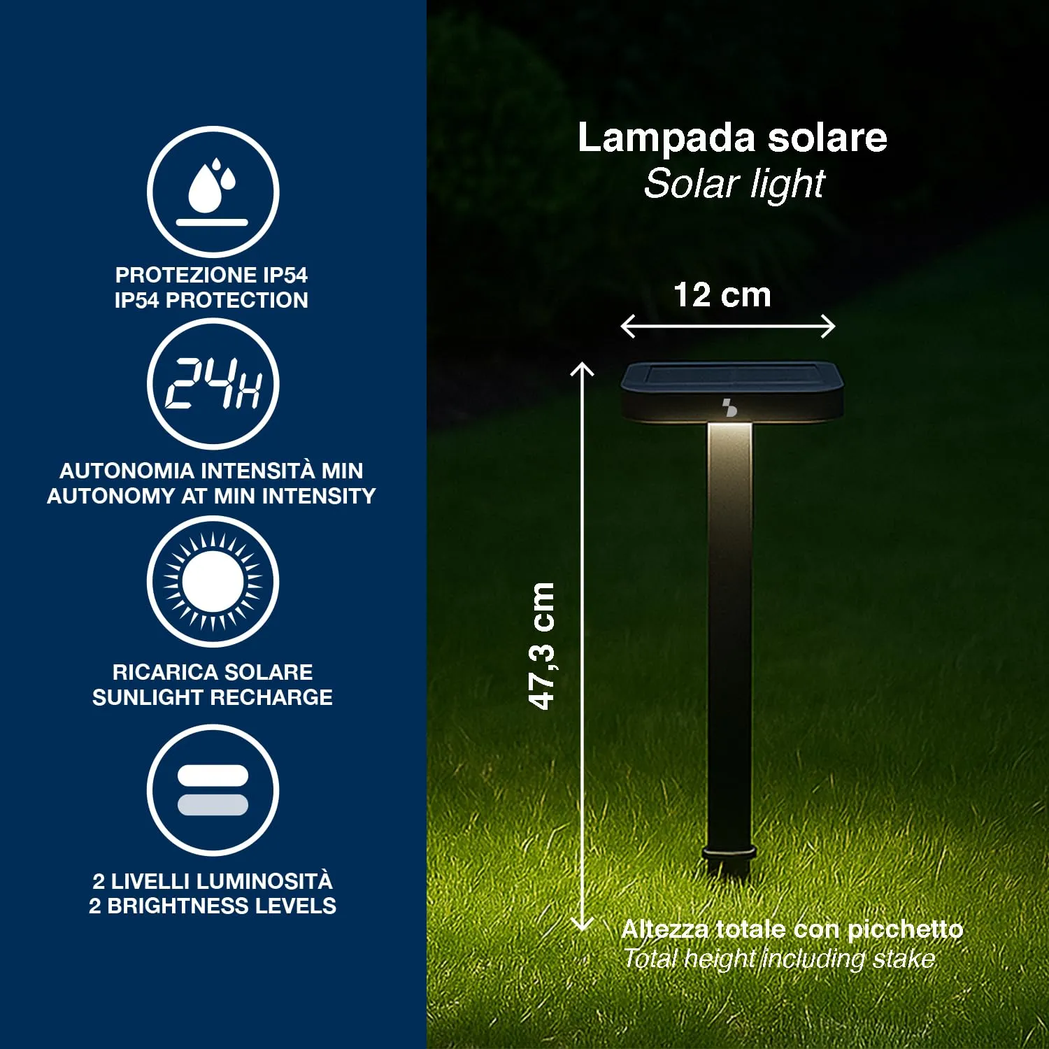 Beper P207ILO103 Lampada Solare da Giardino IP54