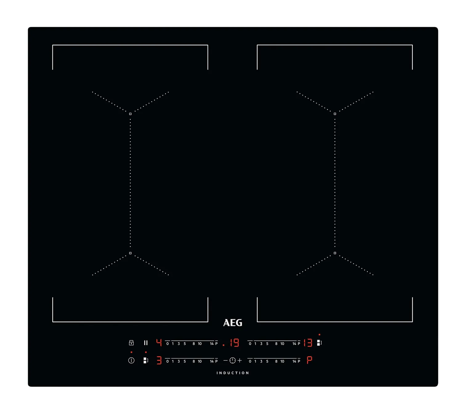 AEG Serie 6000 TO64IB00IB Piano Induzione 60 cm Bridge