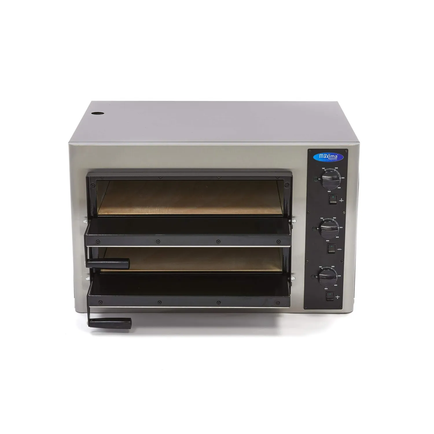 Maxima Deluxe forno pizza elettrico doppio 8x25cm 400V