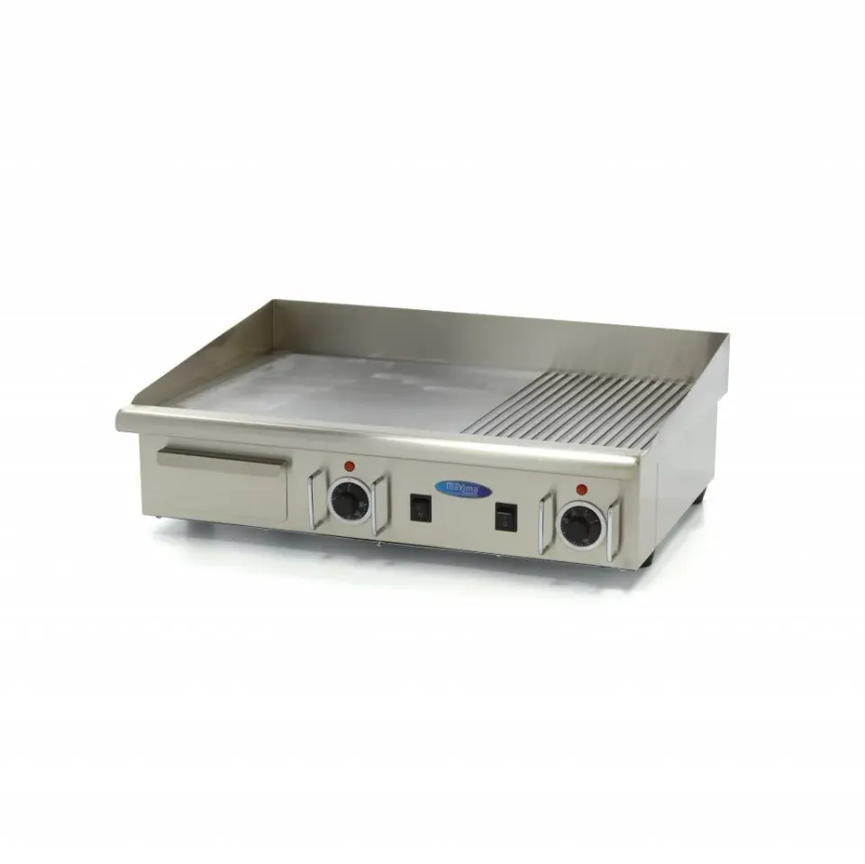 Maxima MGRILL BIG piastra grill 1/2 liscia 1/2 rigata
