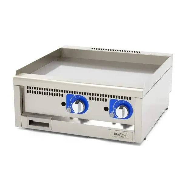 Maxima fry top gas piastra liscia 60x60 cm 5 kW