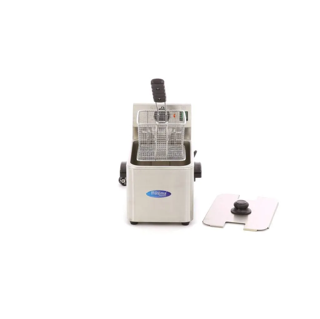 Pizza Maxima Friggitrice Professionale 4 L 2500W Acciaio Inox