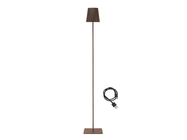 Beper P201UTP405 Lampada Terra XL Corten Ricaricabile