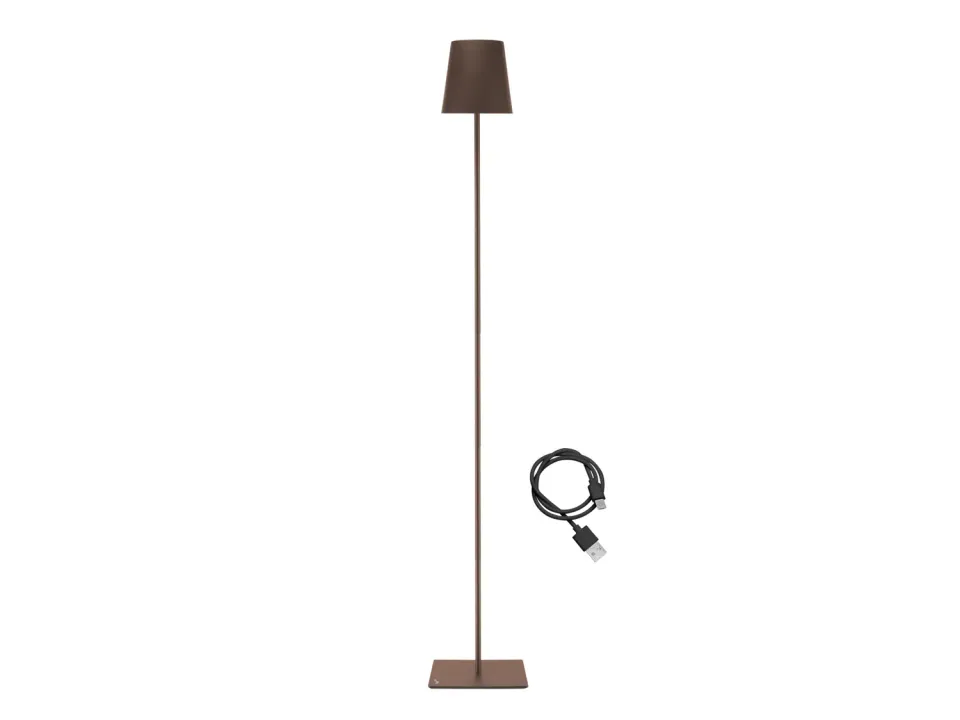 Beper P201UTP405 Lampada Terra XL Corten Ricaricabile