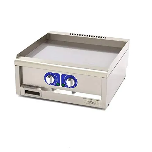 Pizza Maxima Piastra Elettrica Liscia 60x60 4500W Paraspruzzi