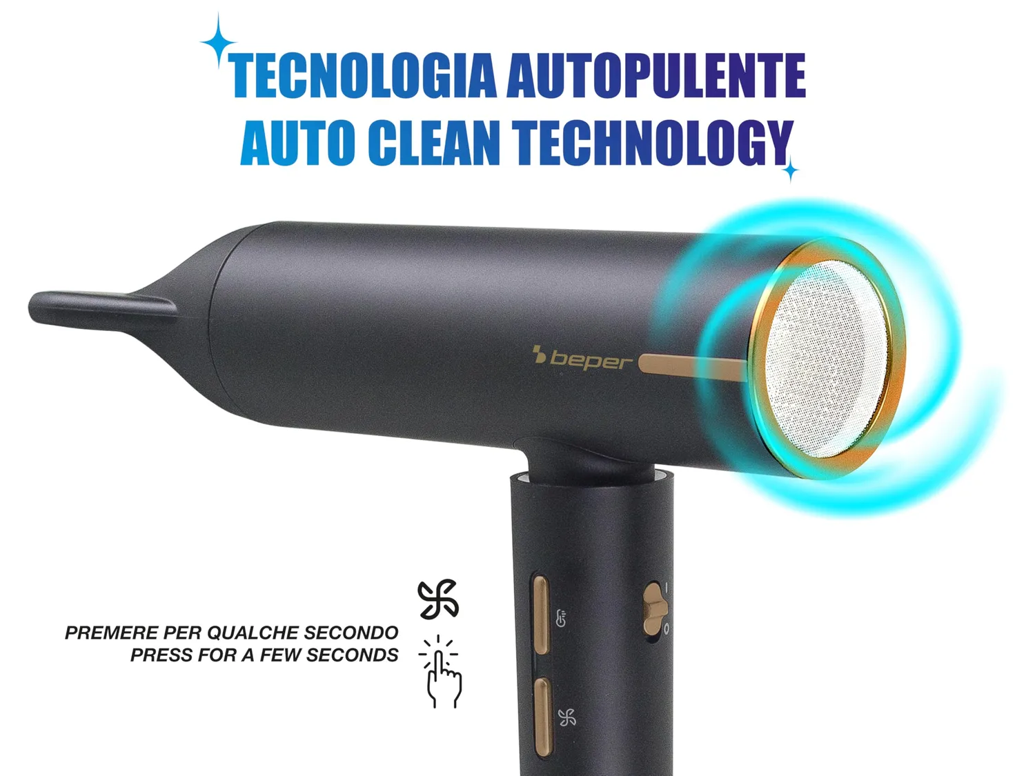 Beper P301ASC010 asciugacapelli brushless 1800W con diffusore