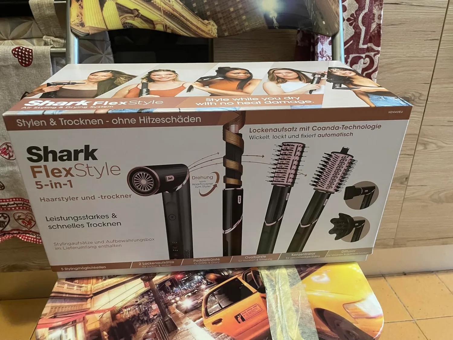 Shark FlexStyle HD440EU styler 5in1 nero oro rosa