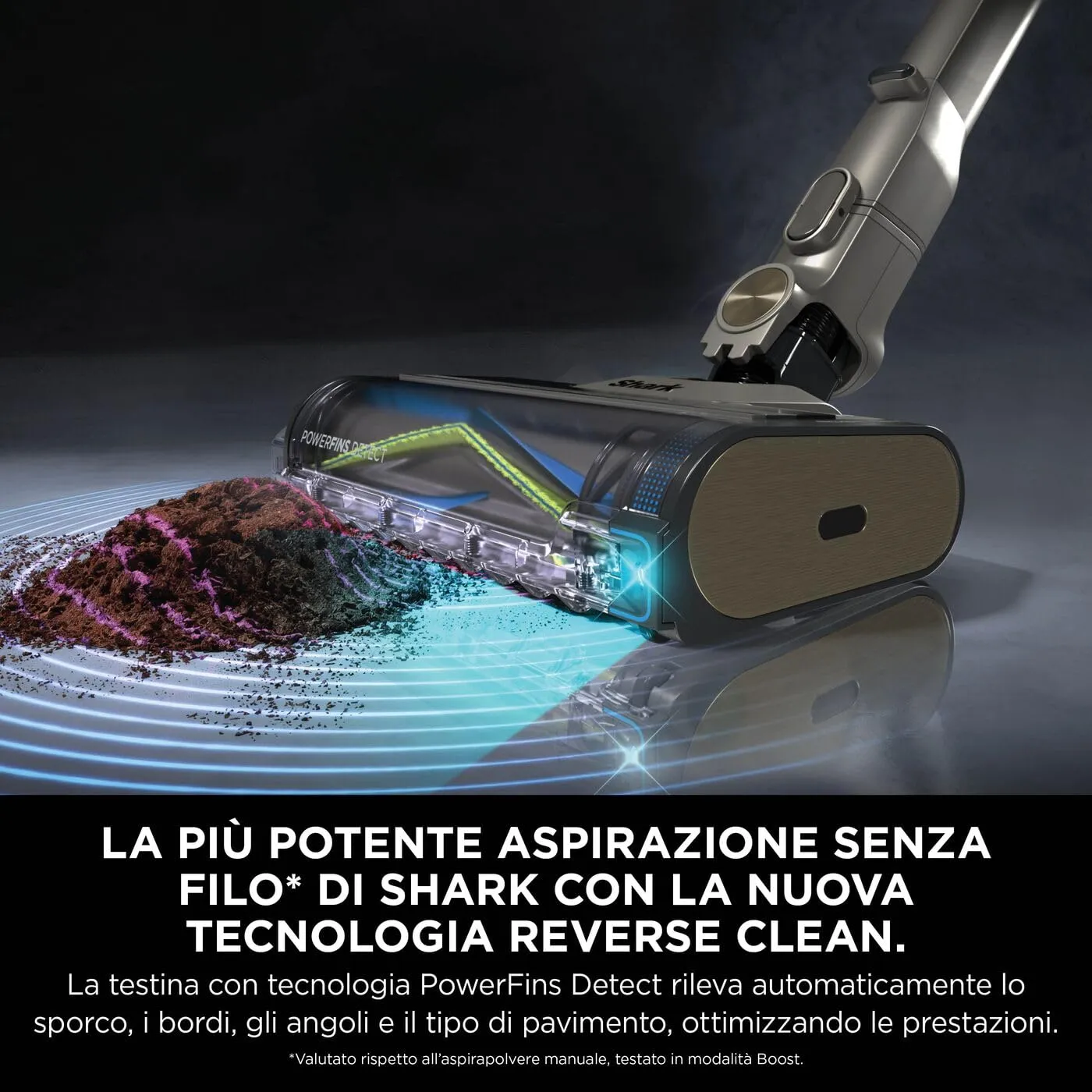 Shark PowerDetect Clean&Empty aspirapolvere senza filo base autosvuotante