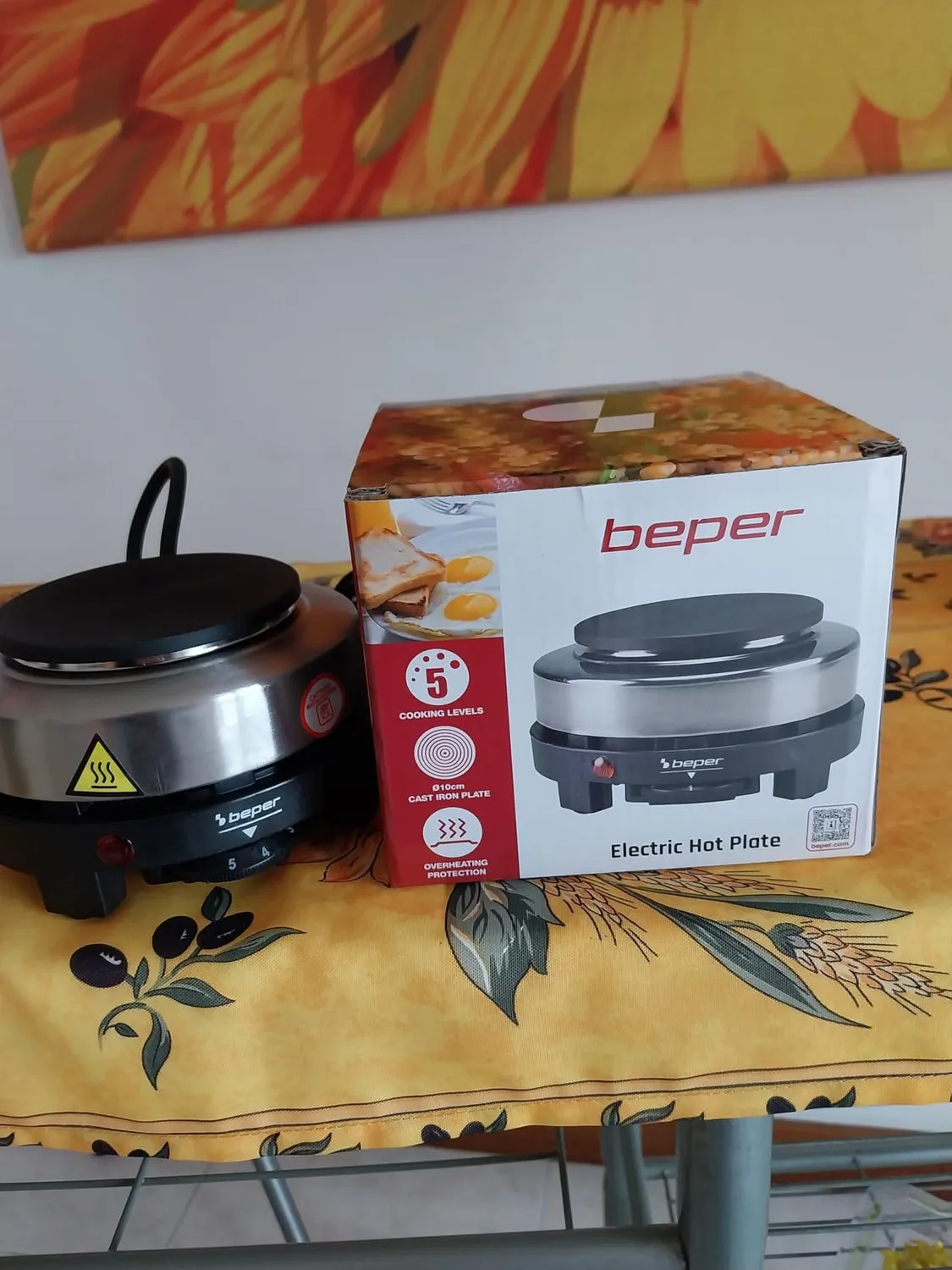 Beper P101PIA003 Fornello Elettrico 500W Piastra 10 cm