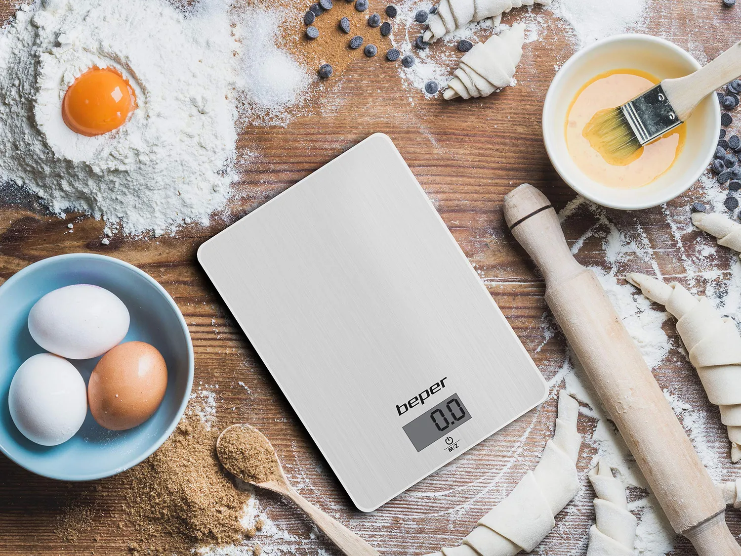 Beper 90.131 Bilancia Cucina Acciaio 5 kg Digitale