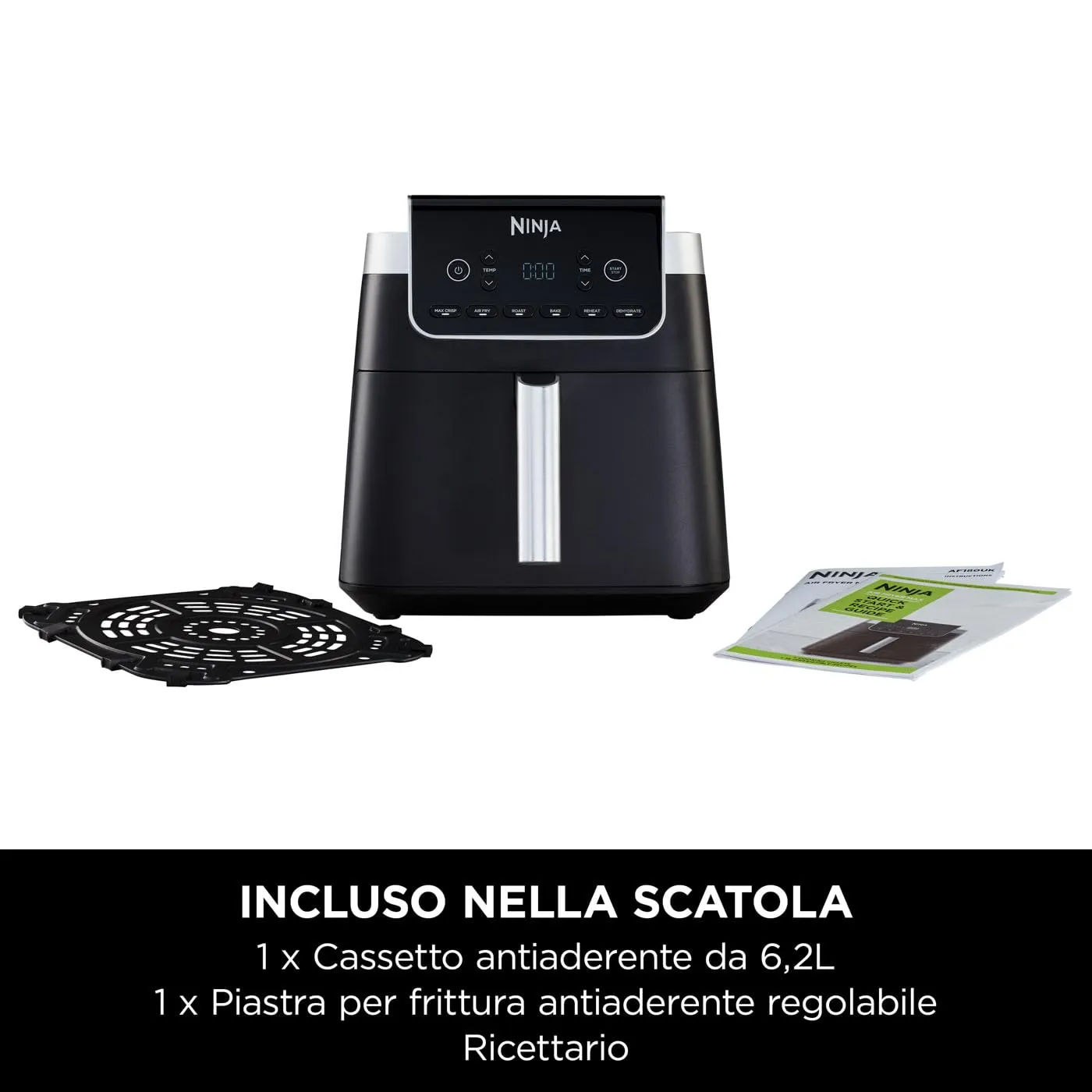 Ninja MAX friggitrice aria 6,2L grigio