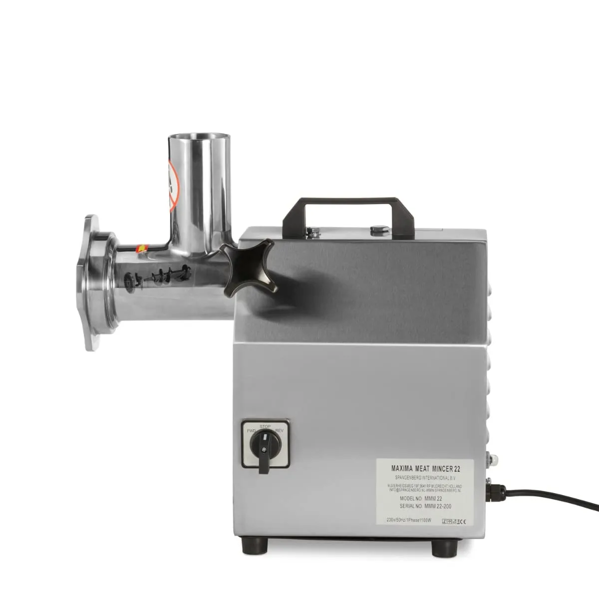Pizza Maxima MMM 22 tritacarne elettrico 1100W 220 kg/h