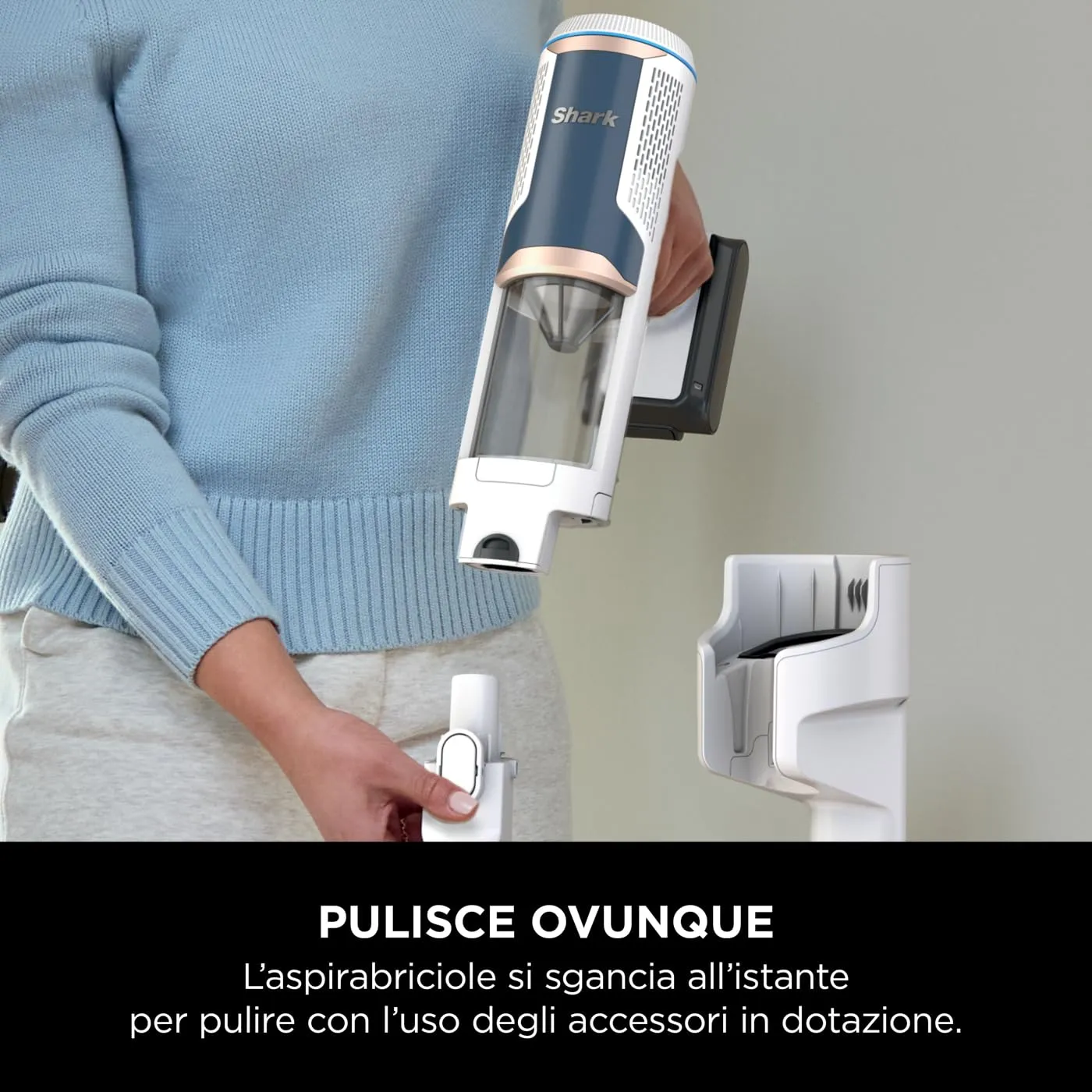 Shark Clean & Empty Aspirapolvere Senza Filo base auto