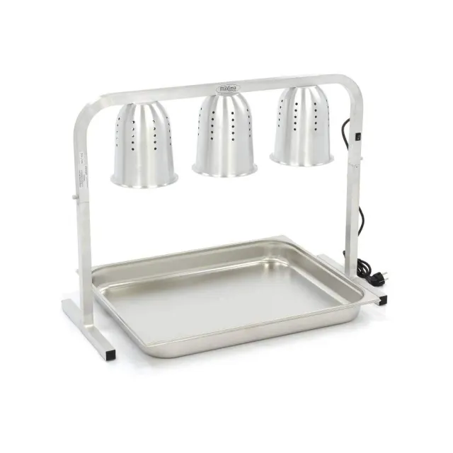 Maxima Lampada Riscaldante 3 Luci con Vasca GN 825W
